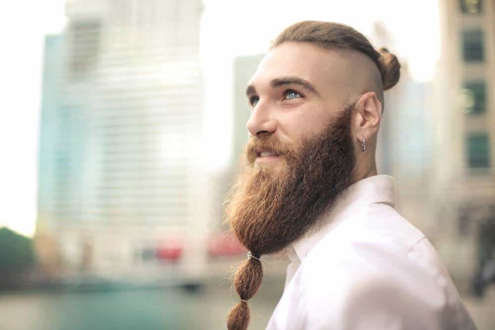 beard ponytails